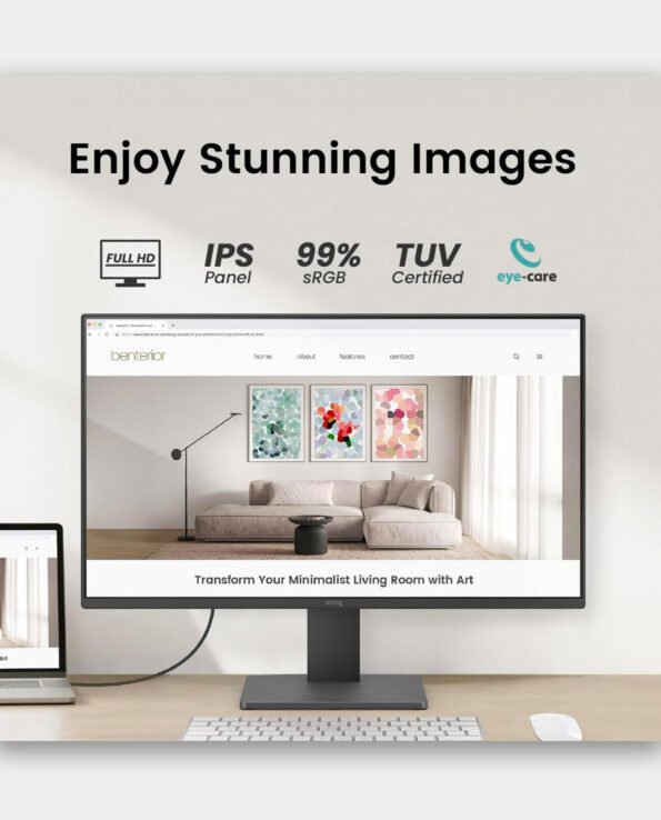 BenQ GW2491 24" IPS 100 Hz,IPS, Eye-Care – Image 6